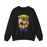 Halloween Cartoon Monsters Unisex Sweatshirt Cozy Streetwear Pullover Spooky Fall Fashion Perfect for Halloween Nights and Autumn Outings
