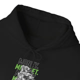 Money Mindset Unisex Heavy Blend Hooded Sweatshirt Graphic Hoodie Black Hustle Grind Wealth Entrepreneur Motivational Streetwear Bold Artistic Fashion Outfit