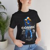 Cosmic Catalyst Unisex Jersey Short Sleeve Tee Graphic T-Shirt Futuristic Sci Fi Space Astronaut Cyberpunk Streetwear Bold Galaxy Design Alpha Mindset Fashion