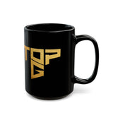 TopG Black Ceramic Coffee Mug Gold Print Motivational Hustler Alpha Mindset Entrepreneur Streetwear Lifestyle Tea Cup