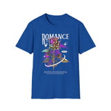 Romance Rose Graphic Unisex Softstyle T Shirt Black Tee Aesthetic Gothic Love Inspired Streetwear Fashion Bold Artistic Outfit