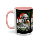 Wicked Supreme Accent Coffee Mug 11oz 15oz Statue Art Graphic Cup Supreme Inspired Streetwear Bust Design Bold Daily Motivation Ceramic Gift Drinkware