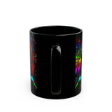 Reaper Of Neon Flames Mug 11oz 15oz Vibrant Gothic Energy Ceramic Coffee Cup Cosmic Skull Artwork Perfect Gift For Artists Dreamers And Night Rebels