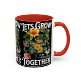 Heart Flower Accent Coffee Mug Bold Anatomical Heart Floral Design Motivational Ceramic Cup Empowering Symbol of Love Strength and Vitality Perfect Gift for Coffee Lovers Friends Birthdays Office Desk and Cozy Tea Moments