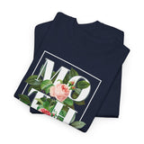 Mother Floral Design Unisex Heavy Cotton Tee Comfortable T Shirt Botanical Typography Graphic Streetwear Gift For Mom Mother’s Day Birthday Casual Everyday Wear