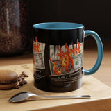 Money Is Not Just Currency Burning Dollar Graphic Accent Coffee Mug 11oz 15oz Hustler Motivational Cash Fire Design