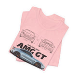 Silver Grand Tourer Coupe Artwork Unisex Heavy Cotton Tee High Performance Inspired Streetwear Graphic Shirt For Car Lovers And Modern Automotive Art Fans