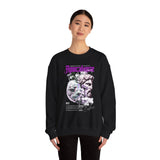 Unisex Heavy Blend Crewneck Sweatshirt Apocalypse Chaos Graphic Pullover Black Greek Statue Vaporwave Streetwear Bold Futuristic Artistic Fashion Outfit