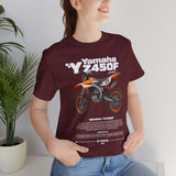 Yamaha YZ450F Inspired Motocross Blueprint Unisex Heavy Cotton Tee Dirt Bike Racing Graphic Streetwear Shirt Gift For Riders