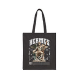 Hermes Greek Mythology Cotton Canvas Tote Bag Ancient God of Communication Travel Messenger Statue Graphic Eco Shopping Bag