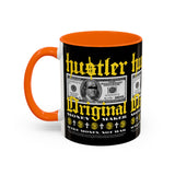Hustler Original Money Maker Accent Coffee Mug 11oz 15oz Streetwear Bold Dollar Bill Graphic Motivational Entrepreneur Ceramic Cup