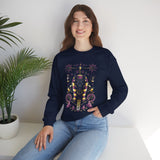 Anubis Balance God Unisex Heavy Blend Sweatshirt Egyptian Mythology Streetwear Graphic Pullover Cosmic Balance Design For Men And Women Perfect For Winter Fashion Festivals And Spiritual Lifestyle