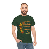 Unisex Ho’oponopono Sunflower T Shirt Healing Affirmation Tee Spiritual Gratitude Mindfulness Inspired Positive Energy Heavy Cotton Graphic Top
