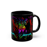 Reaper Of Neon Flames Mug 11oz 15oz Vibrant Gothic Energy Ceramic Coffee Cup Cosmic Skull Artwork Perfect Gift For Artists Dreamers And Night Rebels