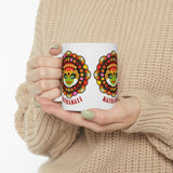 Ceramic Kathakali Mug Kerala Traditional Dance Art Coffee Cup Indian Culture Onam Festival Malayalam Heritage Ethnic Graphic Souvenir Gift