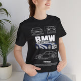 Blue Track Ready Performance Coupe Artwork Unisex Heavy Cotton Tee High Speed Racing Inspired Streetwear Graphic Shirt For Car Enthusiasts And Motorsport Art Fans