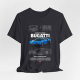 Blue Hypercar Artwork Unisex Heavy Cotton Tee High Speed Performance Inspired Streetwear Graphic Shirt For Car Enthusiasts And Automotive Art Collectors