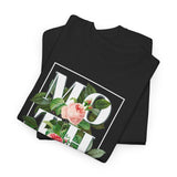 Mother Floral Design Unisex Heavy Cotton Tee Comfortable T Shirt Botanical Typography Graphic Streetwear Gift For Mom Mother’s Day Birthday Casual Everyday Wear