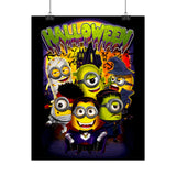 Halloween Cartoon Monsters Matte Vertical Poster Spooky Wall Art for Home Décor Fun Halloween Gift for Horror Lovers and Fall Aesthetic Rooms
