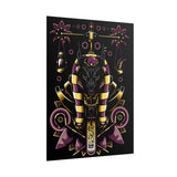 Anubis Balance God Matte Vertical Poster Egyptian Mythology Wall Art Cosmic Balance Decor For Home Office Gym Tattoo Studio Spiritual Aesthetic And Modern Streetwear Art Lovers