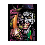 Jocker Sinister Grin Glossy Poster Dark Gothic Wall Art Psychological Expression Bold Horror Design Cinematic Home Decor Collector Piece For Visionary Creatives And Fearless Souls