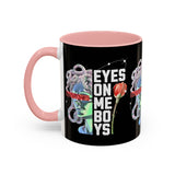 Eyes On Me Boys Medusa Accent Coffee Mug 11oz 15oz Mythological Streetwear Bold Empowerment Design Perfect Gift for Coffee Lovers Friends Birthdays Daily Motivation