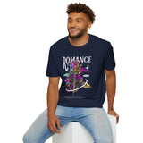 Unisex Softstyle T Shirt Romance Rose Graphic Black Tee Aesthetic Gothic Love Inspired Streetwear Fashion Bold Artistic Outfit