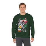 Freedom Snake And Rose Crewneck Comfortable Unisex Sweatshirt Motivational Streetwear Bold Floral Empowerment Design For Resilience And Strength Perfect Gift For Friends Birthdays Cozy Days Casual Wear