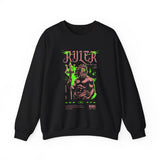 Ruler of the Sea Poseidon Unisex Heavy Blend Crewneck Sweatshirt Greek Mythology Statue Graphic Gothic Streetwear Bold Artistic Pullover