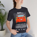 Legendary Orange Street Machine Rear View Unisex Heavy Cotton Tee Powerful JDM Inspired Car Art Graphic Shirt for Collectors and Gearheads
