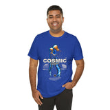 Cosmic Catalyst Unisex Jersey Short Sleeve Tee Graphic T-Shirt Futuristic Sci Fi Space Astronaut Cyberpunk Streetwear Bold Galaxy Design Alpha Mindset Fashion