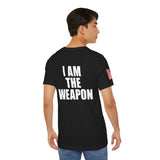 I Am The Weapon Unisex Heavy Cotton Tee Motivational Tactical Mindset Streetwear Bold Warrior Energy Graphic TShirt For Confidence Training Gym Wear Everyday Power Statement