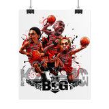 Legends On Court Matte Vertical Poster Basketball Wall Art Decor Dynamic Sports Design Perfect For Game Rooms Gyms Bedrooms Offices And Gift For Basketball Fans