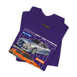 Street Racing Trio JDM Cars Graphic Unisex Heavy Cotton Tee for Drift Fans Performance Lovers and Streetwear Enthusiasts