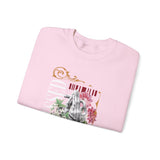 Blessed Praying Hands Floral Christian Graphic Unisex Heavy Blend Crewneck Sweatshirt Faith Inspired Religious Streetwear Bold Motivational Pullover