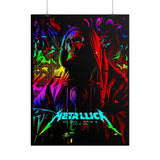 Reaper Of Neon Flames Poster Dark Neon Skull Wall Art Cosmic Energy Illustration Premium Matte Print For Home Studio Office And Urban Spaces