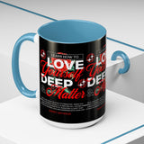 Love Yourself Deep Accent Coffee Mug 11oz 15oz Self Love Motivational Quote Cup Rose Graphic Positive Affirmation Daily Inspiration Empowerment Gift Mug