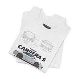 European Performance Sports Car Inspired Graphic T Shirt Classic Rear Engine Coupe Style Automotive Art Racing Streetwear Unisex Tee High Speed Luxury Car Culture Design Shirt for Auto Enthusiasts