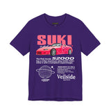 Pink Custom Roadster Blueprint Art Unisex Heavy Cotton Tee Retro Tuner Inspired Streetwear Graphic Shirt for Car Lovers and Daily Casual Wear