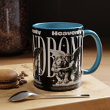 Heavenly Bond Accent Coffee Mug 11oz 15oz Angel And Lion Statue Spiritual Artistic Graphic Ceramic Cup Bold Motivational Streetwear Inspired Fashion Drinkware