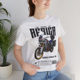 African Twin Adventure Motorcycle Graphic Tee Off Road Touring Bike T Shirt For Riders Explorers Long Distance Travel Motorsport Streetwear Gift