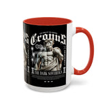 Cronus The Dark Sovereign Accent Coffee Mug 11oz 15oz Greek Mythology Statue Graphic Gothic Streetwear Bold Artistic Ceramic Cup