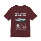 GT3 RS Inspired Track Performance Sports Car Graphic T Shirt Luxury Racing Aesthetic Streetwear Unisex Tee High Speed Motorsport Auto Art Fashion