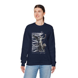 Inspire Strength Ignite Courage Unisex Crewneck Sweatshirt Premium Motivational Streetwear Bold Statue Graphic