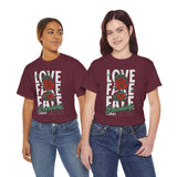 Love Fake Friendship Rose Graphic Unisex Heavy Cotton Tee Bold Statement Streetwear T Shirt Empowering Artistic Floral Design for Self Expression Perfect Gift for Friends Birthdays Parties Casual Wear