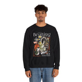 My Heart Is Beating Floral Anatomy Collage Unisex Heavy Blend Crewneck Sweatshirt Vintage Abstract Graphic Bold Artistic Streetwear Pullover