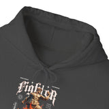Fighter Resilience Victorious Flame Statue Graphic Unisex Heavy Blend Hooded Sweatshirt Motivation Streetwear Hoodie