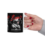 Brave Warrior Roman Gladiator Ceramic Mug Bold Motivational Coffee Cup Inspirational Streetwear Style Tea Mug Durable Print