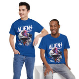 Aliens Exist UFO Graphic Unisex Heavy Cotton Tee Sci Fi Streetwear T Shirt Extraterrestrial Space Alien Design