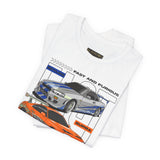 Street Racing Trio JDM Cars Graphic Unisex Heavy Cotton Tee for Drift Fans Performance Lovers and Streetwear Enthusiasts